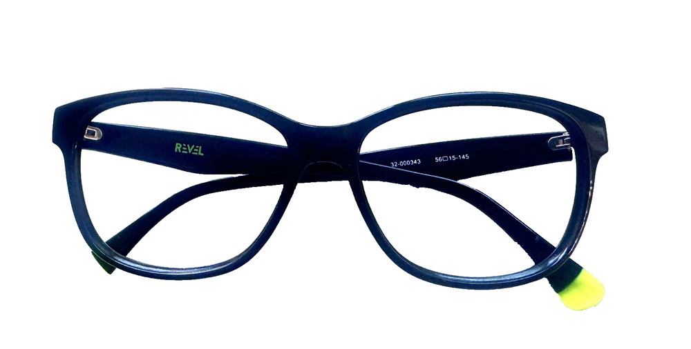 RAVEL STRIDE 32-000343 BLACK WITH NEON WAYFAIR RX EYEGLASSES FRAMES 56-15-145